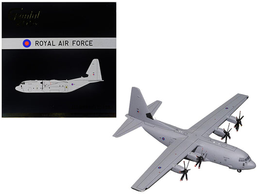 Lockheed C-130J Super Hercules Transport Aircraft "British Royal Air Force" Gray "Gemini 200" Series 1/200 Diecast Model Airplane by GeminiJets by GeminiJets