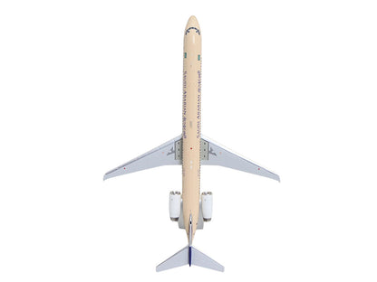 McDonnell Douglas MD-90 Commercial Aircraft "Saudia Airlines" (HZ-API) Beige with Blue Tail "Gemini 200" Series 1/200 Diecast Model by GeminiJets