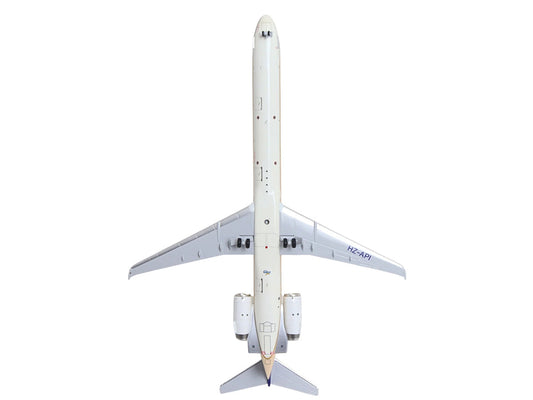 McDonnell Douglas MD-90 Commercial Aircraft "Saudia Airlines" (HZ-API) Beige with Blue Tail "Gemini 200" Series 1/200 Diecast Model by GeminiJets by GeminiJets