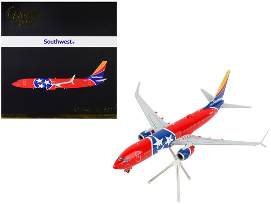 Boeing 737-800 Commercial Aircraft "Southwest Airlines - Tennessee One" Tennessee Flag Livery "Gemini 200" Series 1/200 Diecast Model Airplane by GeminiJets by GeminiJets