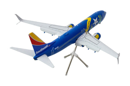 Boeing 737-800 Commercial Aircraft with Flaps Down "Southwest Airlines - Nevada One" (N8646B) Blue with Tail Stripes "Gemini 200" Series 1/200 Diecast Model Airplane by GeminiJets by GeminiJets