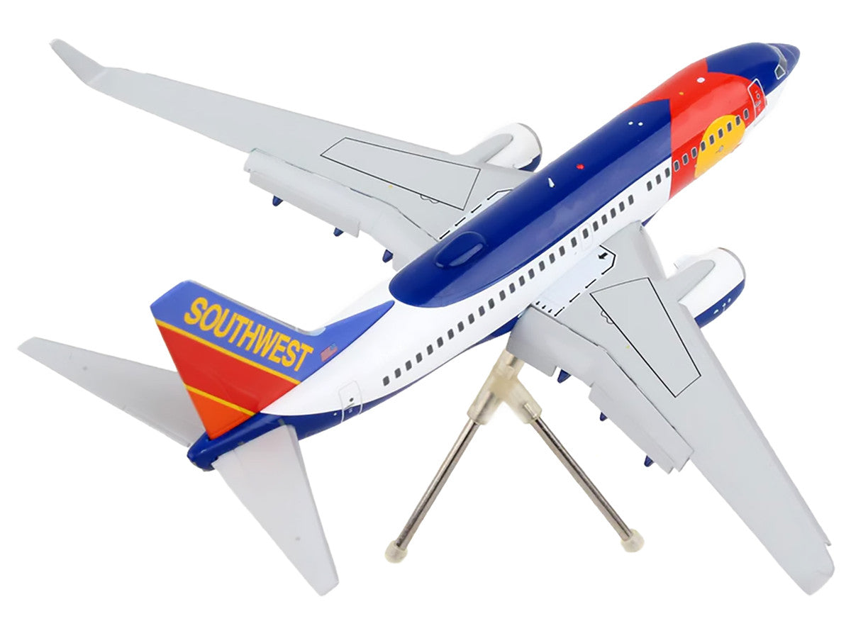 Boeing 737-700 Commercial Aircraft with Flaps Down Configuration "Southwest Airlines - Colorado One" (N230WN) White and Blue "Gemini 200" Series 1/200 Diecast Model Airplane by GeminiJets by GeminiJets