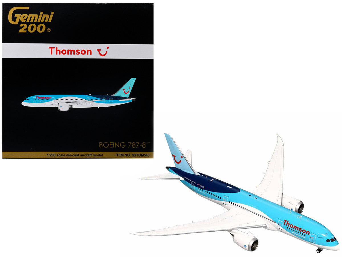 Boeing 787-8 Commercial Aircraft "Thomson - TUI Airways" Blue and White "Gemini 200" Series 1/200 Diecast Model Airplane by GeminiJets by GeminiJets
