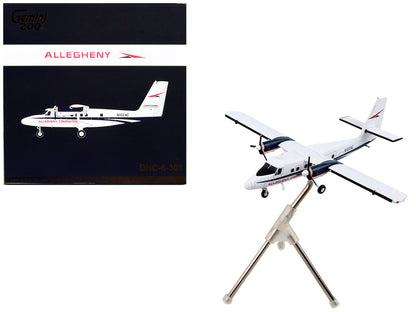 De Havilland DHC-6-300 Commercial Aircraft "Allegheny Airlines" White with Blue Stripes "Gemini 200" Series 1/200 Diecast Model Airplane by GeminiJets by GeminiJets