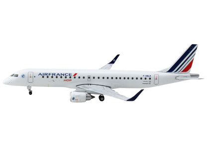 Embraer ERJ-190 Commercial Aircraft "Air France Hop" (F-HBLR) White with Striped Tail 1/400 Diecast Model Airplane by GeminiJets by GeminiJets