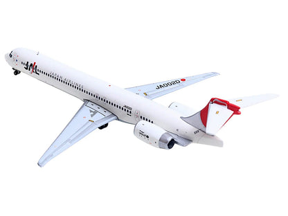 McDonnell Douglas MD-90 Commercial Aircraft "Japan Airines" (JA002D) White with Red Tail 1/400 Diecast Model Airplane by GeminiJets by GeminiJets