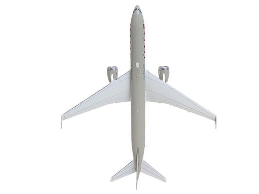 Boeing 777-9 Commercial Aircraft "Qatar Airways" (A7-BKA) Gray with Dark Red Tail Graphics 1/400 Diecast Model GeminiJets by GeminiJets