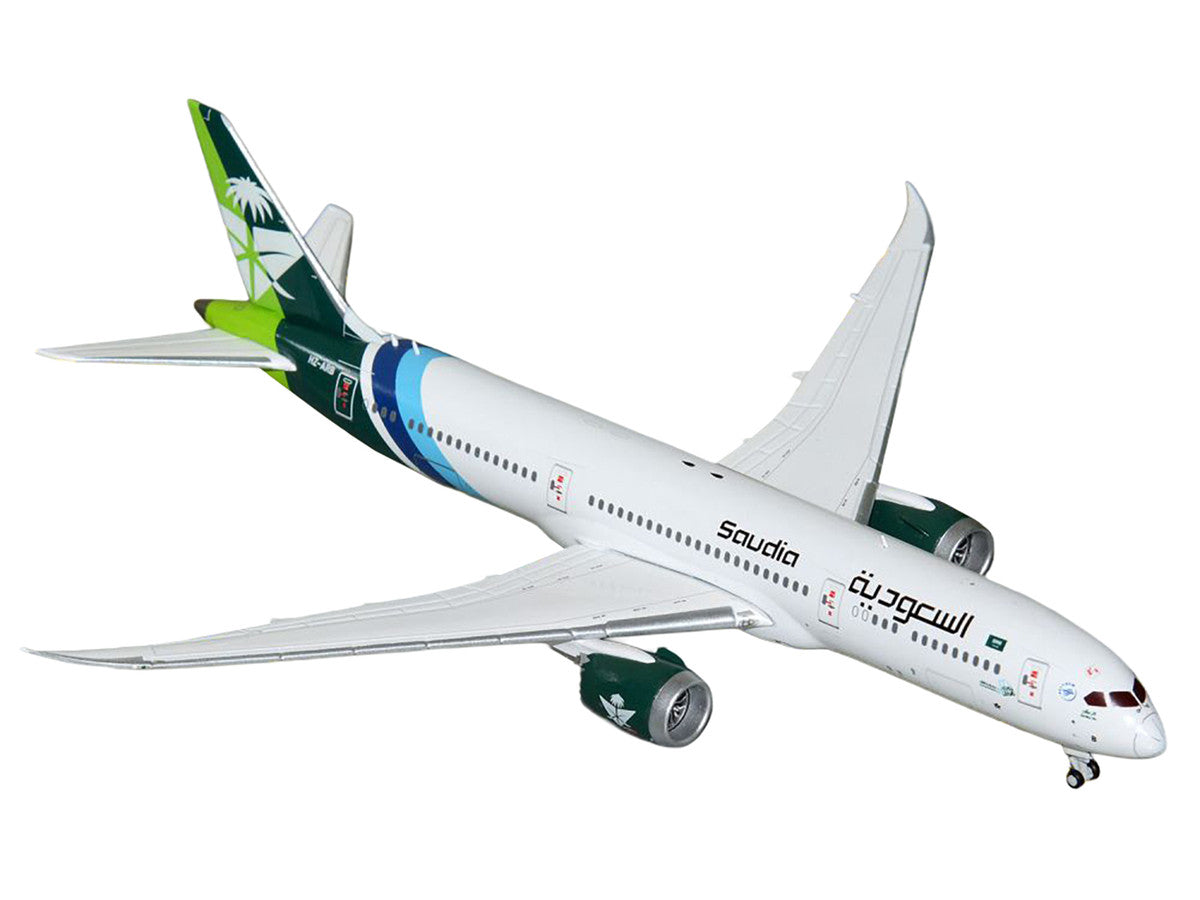 Boeing 787-9 Commercial Aircraft "Saudia Airline" (HZ-ARB) White with Tail Graphics 1/400 Diecast Model Airplane by GeminiJets by GeminiJets