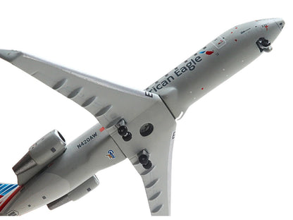 Bombardier CRJ200 Commercial Aircraft "American Eagle - Air Wisconsin" (N420AW) Gray with Red and Blue Tail 1/400 Diecast Model Airplane by GeminiJets by GeminiJets