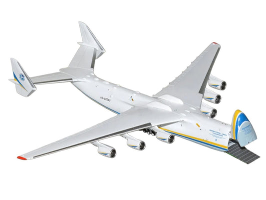 Antonov An-225 Mriya Commercial Aircraft "Antonov Airlines" (UR-82060) White with Blue and Yellow Stripes "Interactive Series" 1/400 Diecast Model by GeminiJets by GeminiJets
