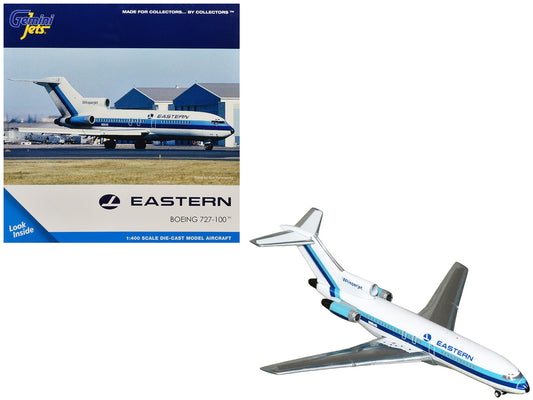 Boeing 727-100 Commercial Aircraft "Eastern Air Lines" (N8164G) White with Blue Stripes 1/400 Diecast Model Airplane by GeminiJets by GeminiJets