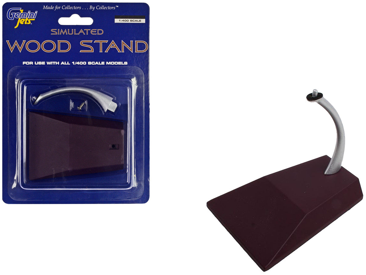 Simulated Wood Display Stand for 1/400 Scale Models by GeminiJets by GeminiJets
