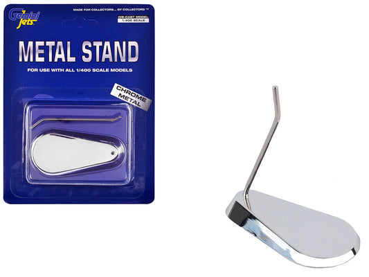 Chrome Metal Display Stand for 1/400 Scale Models by GeminiJets by GeminiJets