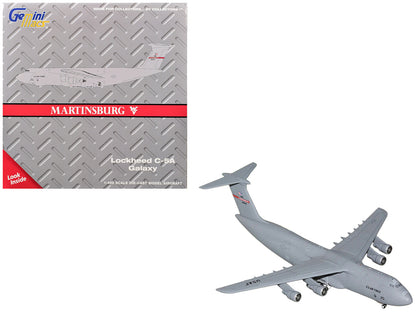 Lockheed C-5A Galaxy Transport Aircraft "Martinsburg Air Force Base" United States Air Force (68-0222) Gray "Gemini Macs" Series 1/400 Diecast Model by GeminiJets by GeminiJets