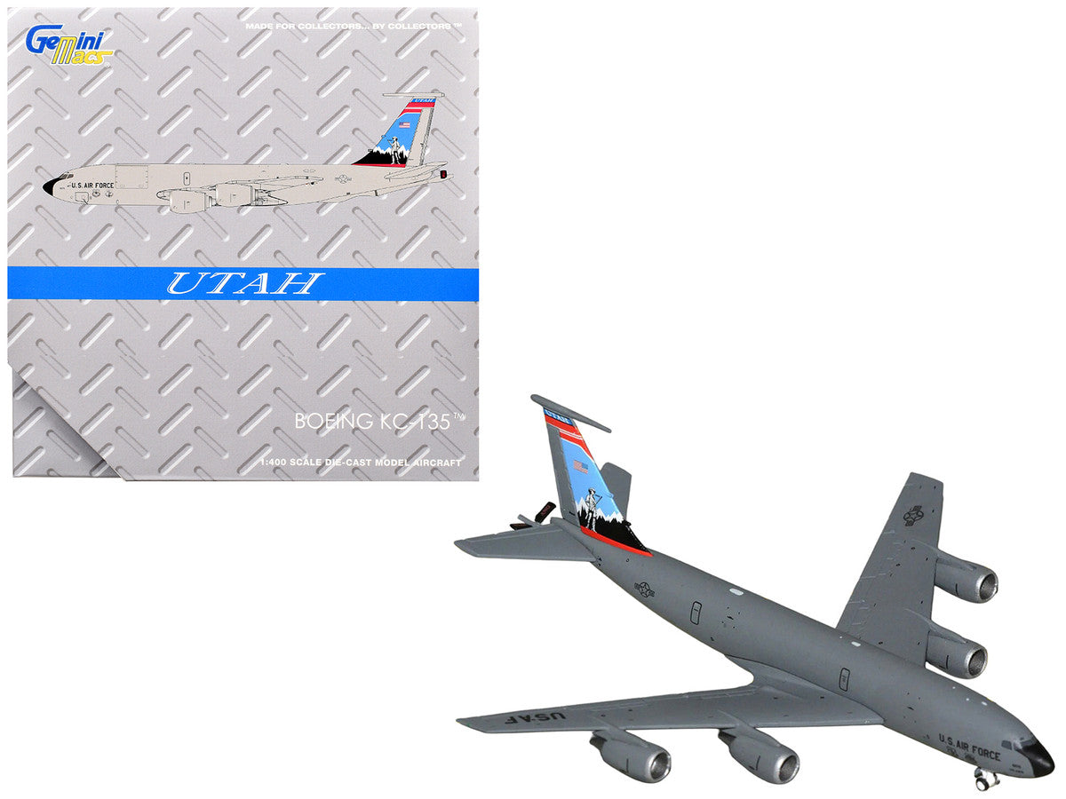 Boeing KC-135R Stratotanker Aircraft "Utah Air National Guard" United States Air Force (61-0275) Gray "Gemini Macs" Series 1/400 Diecast Model Airplane by GeminiJets by GeminiJets