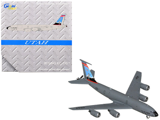 Boeing KC-135R Stratotanker Aircraft "Utah Air National Guard" United States Air Force (61-0275) Gray "Gemini Macs" Series 1/400 Diecast Model Airplane by GeminiJets by GeminiJets