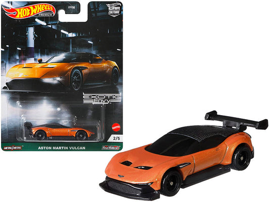 Aston Martin Vulcan Orange Metallic "Exotic Envy" Series Diecast Model Car by Hot Wheels by Hotwheels