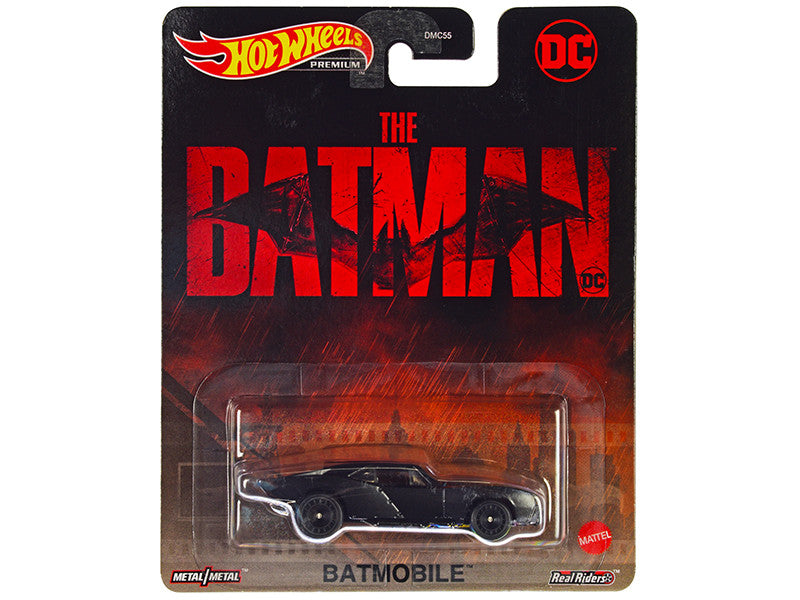 Batmobile Matt Black "The Batman" (2022) Movie "DC Comics" Diecast Model Car by Hot Wheels by Hotwheels