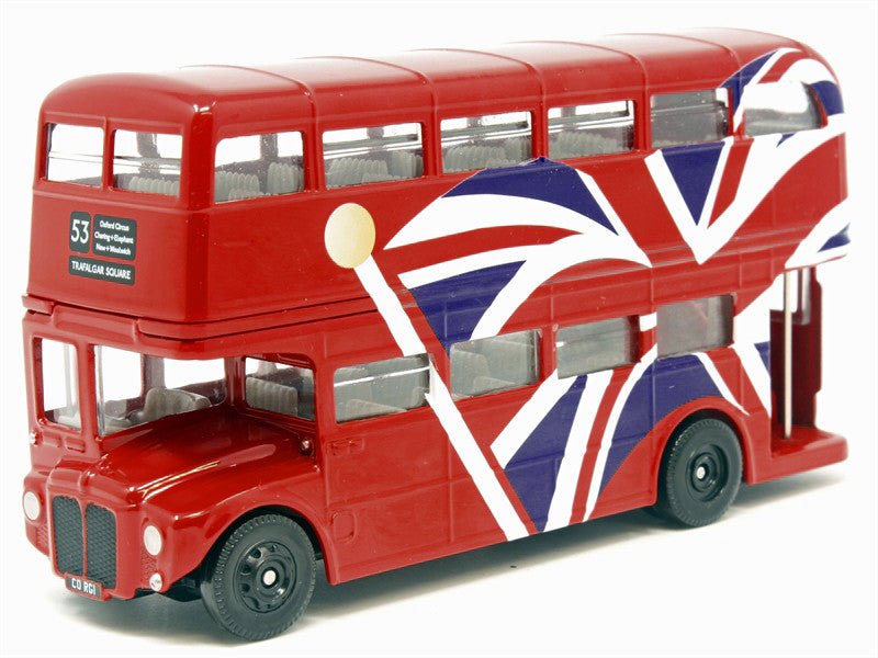 London Bus Red with UK Flag Graphics "Best of British" Series Diecast Model Car by Corgi by Corgi