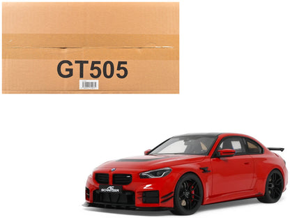2023 AC Schnitzer ACS2 Sport (BMW M2) Toronto Red with Black Top 1/18 Model Car by GT Spirit by GT Spirit