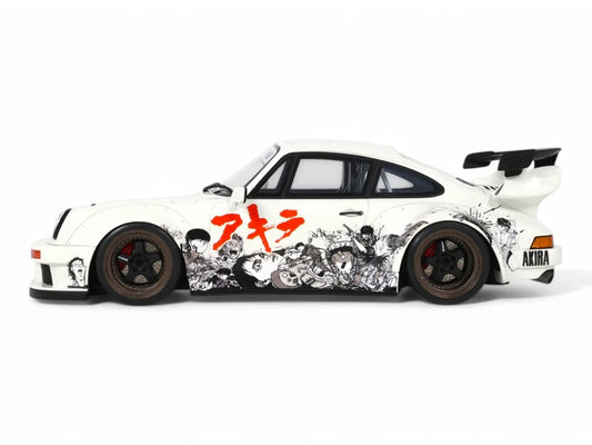 2024 RWB Akira White with Graphics "Akira" (1988) Movie 1/18 Model Car by GT Spirit by GT Spirit