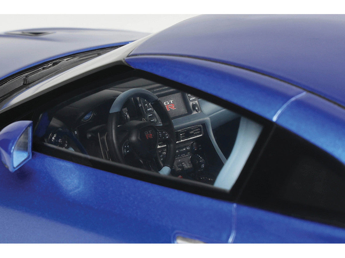 2024 Nissan GT-R Skyline Edition Bayside Blue Metallic 1/18 Model Car by GT Spirit by GT Spirit