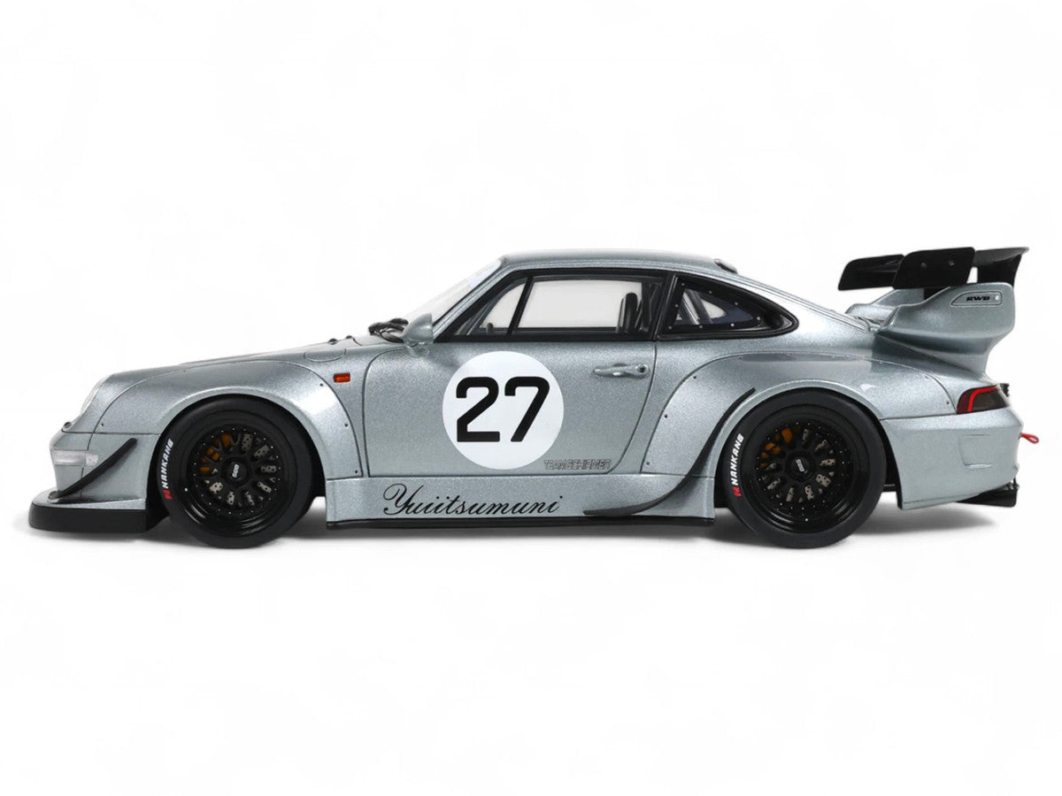 2024 RWB Yuiitsumuni #27 Silver Metallic 1/18 Model Car by GT Spirit by GT Spirit