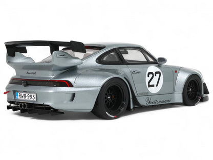 2024 RWB Yuiitsumuni #27 Silver Metallic 1/18 Model Car by GT Spirit by GT Spirit