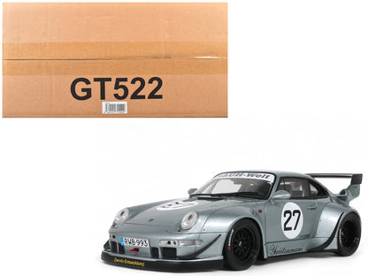 2024 RWB Yuiitsumuni #27 Silver Metallic 1/18 Model Car by GT Spirit by GT Spirit
