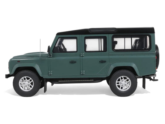 2016 Land Rover Defender 3 Station Wagon Green with Black Top 1/18 Model Car by GT Spirit by GT Spirit