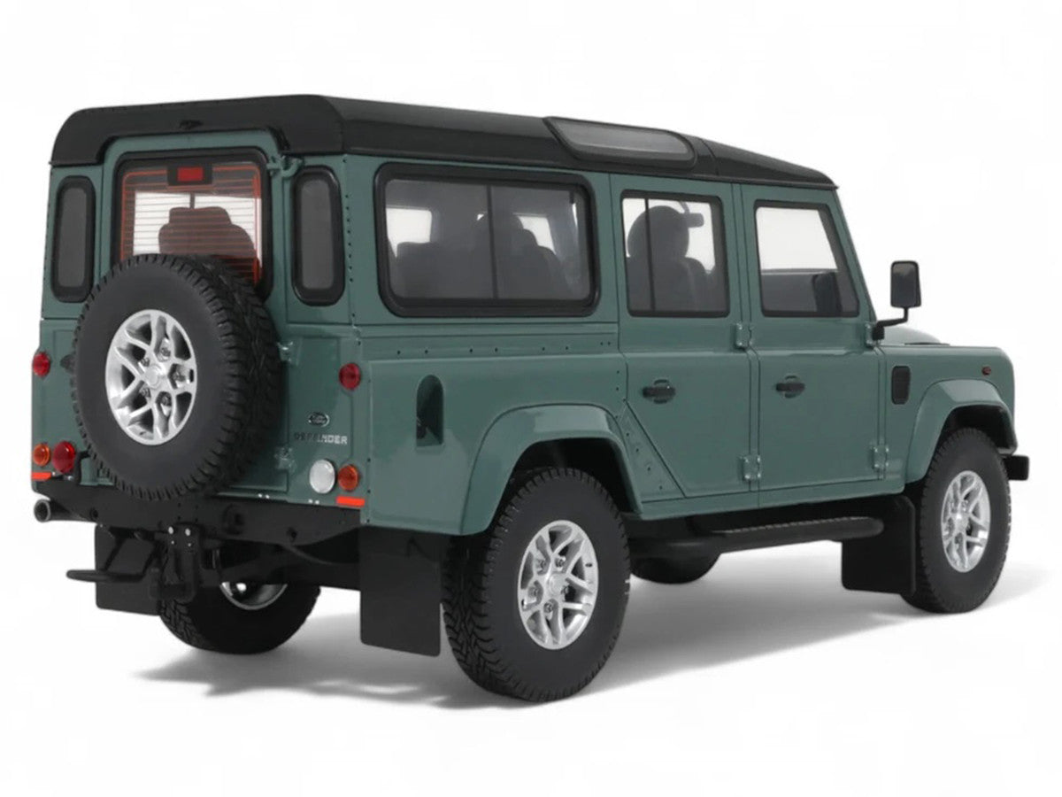 2016 Land Rover Defender 3 Station Wagon Green with Black Top 1/18 Model Car by GT Spirit by GT Spirit