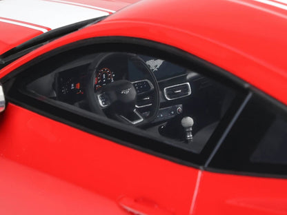 2025 Shelby Mustang Supersnake Race Red with White Stripes 1/18 Model Car by GT Spirit by GT Spirit