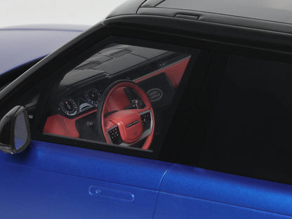 2024 Range Rover P615 SV Blue Metallic with Black Top 1/18 Model Car by GT Spirit by GT Spirit