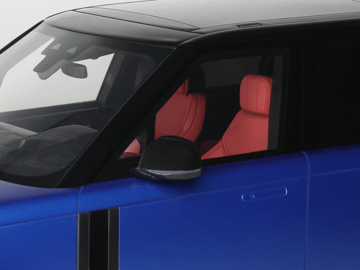 2024 Range Rover P615 SV Blue Metallic with Black Top 1/18 Model Car by GT Spirit by GT Spirit