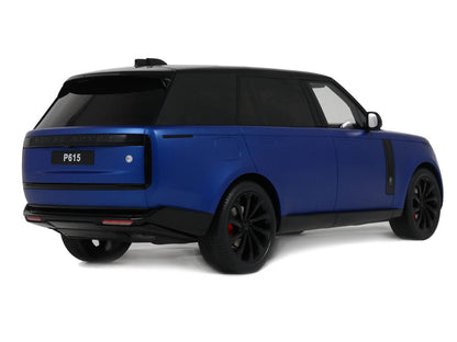 2024 Range Rover P615 SV Blue Metallic with Black Top 1/18 Model Car by GT Spirit by GT Spirit