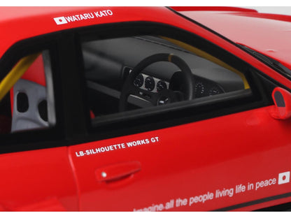 2020 Nissan Skyline GT-R (R34) LB-Super Silhouette RHD (Right Hand Drive) #5 Red and Black 1/18 Model Car by GT Spirit by GT Spirit