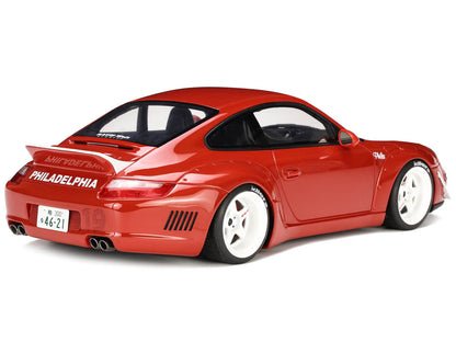 2021 Porsche 911 RWB "AKA Phila" Red 1/18 Model Car by GT Spirit by GT Spirit