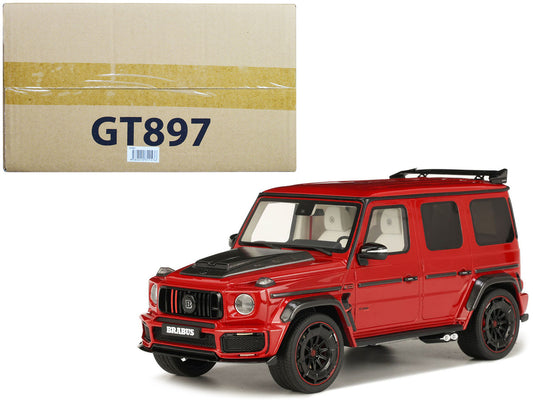 2022 Brabus 900 Rocket Edition Red with Carbon Hood 1/18 Model Car by GT Spirit by GT Spirit