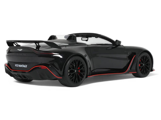 2023 Aston Martin V12 Vantage Roadster Onyx Black 1/18 Model Car by GT Spirit by GT Spirit