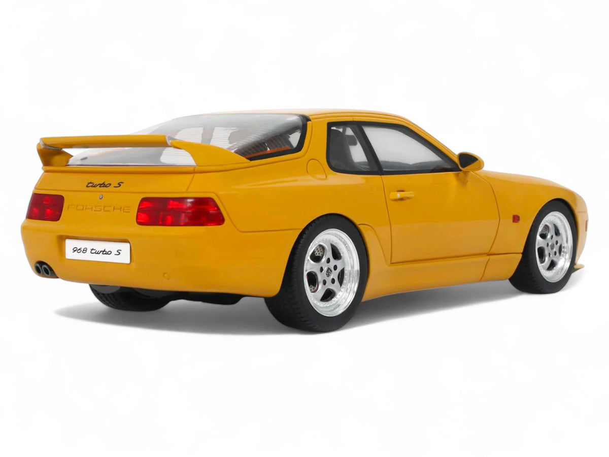 1993 Porsche 968 Turbo S Yellow 1/18 Model Car by GT Spirit by GT Spirit