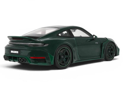 2024 Brabus 900 Rocket-R Green Metallic with Green Carbon Hood 1/18 Model Car by GT Spirit