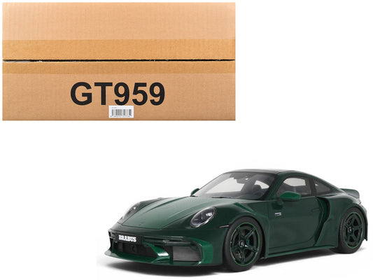 2024 Brabus 900 Rocket-R Green Metallic with Green Carbon Hood 1/18 Model Car by GT Spirit by GT Spirit