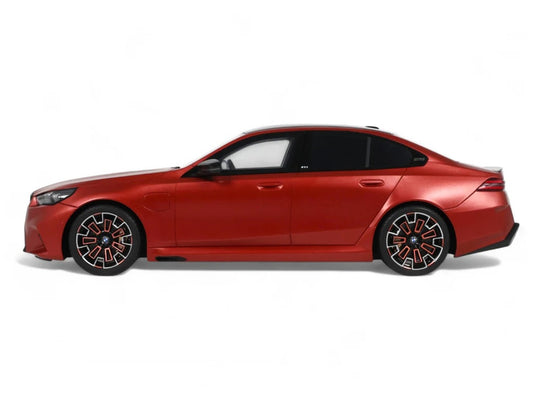 2025 BMW M5 (G90) Pebble Beach Edition Fire Orange Metallic with Black Top 1/18 Model Car by GT Spirit by GT Spirit