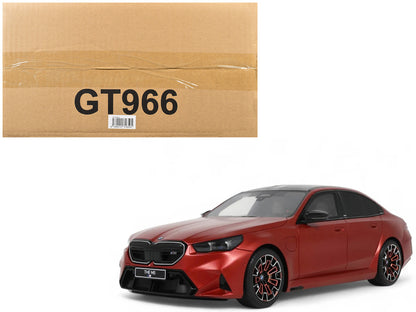 2025 BMW M5 (G90) Pebble Beach Edition Fire Orange Metallic with Black Top 1/18 Model Car by GT Spirit by GT Spirit