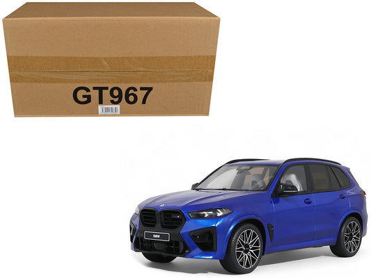 2023 BMW X5 M Competition Blue Metallic with Black Top 1/18 Model Car by GT Spirit by GT Spirit