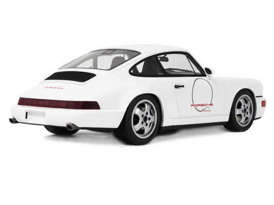 1992 Porsche 911 (964) "Carrera Cup - USA Edition" White 1/18 Model Car by GT Spirit by GT Spirit