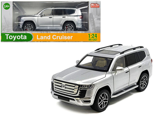 Toyota Land Cruiser Silver Metallic with Sun Roof 1/24 Diecast Model Car by Other
