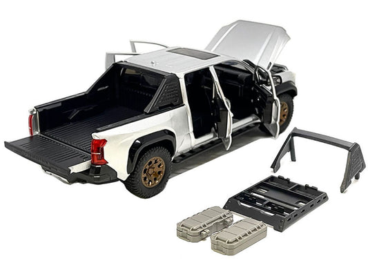 2024 Toyota Tacoma Trailhunter Edition Pickup Truck Silver Metallic 1/24 Diecast Model Car by Other