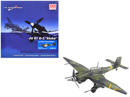 Junkers Ju 87G-2 Stuka Aircraft "WNr. 494193 Tank Buster Stab. SG 2 Slovakia" (1944) German Luftwaffe "Air Power Series" 1/72 Diecast Model by Hobby Master by Hobby Master