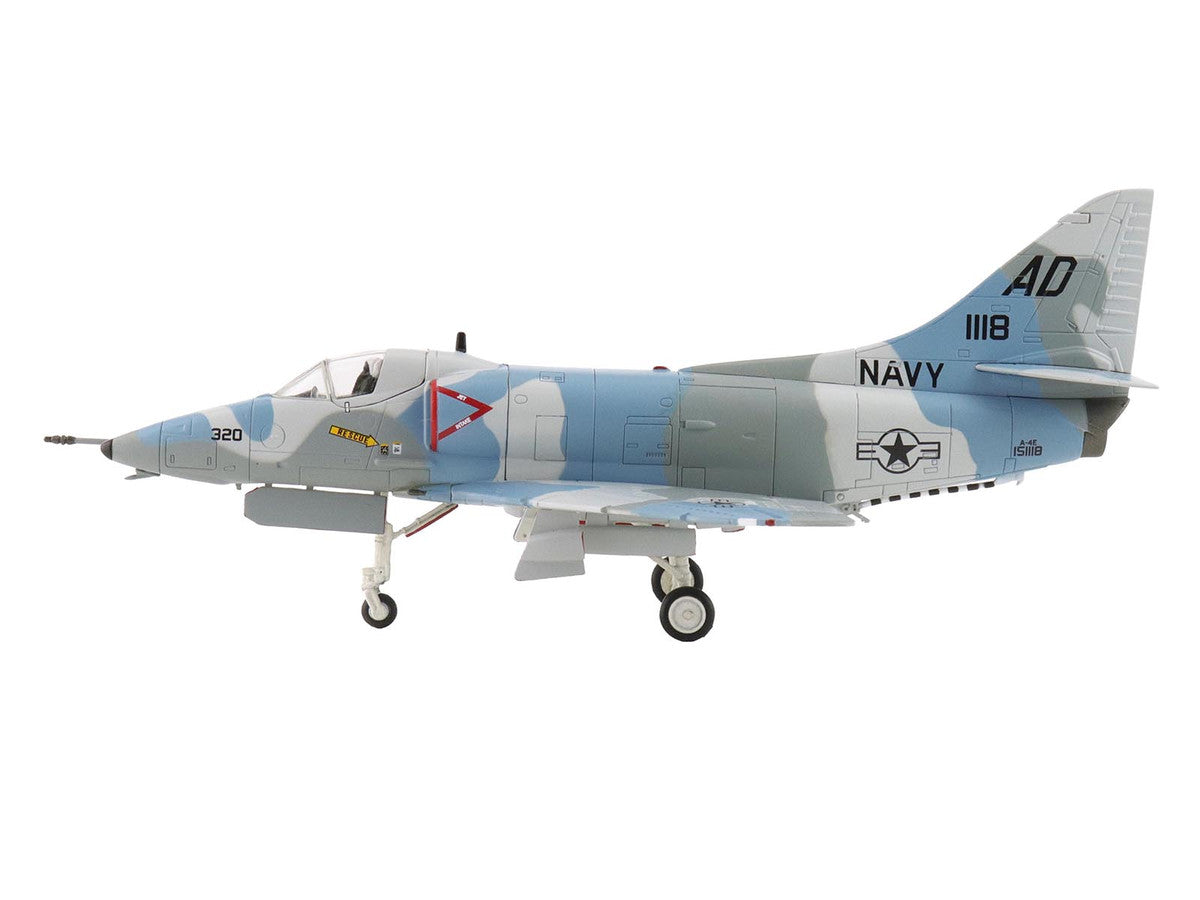 Douglas A-4E Skyhawk Aircraft "151118 Aggressor Scheme VA-43" (1975) United States Navy "Air Power Series" 1/72 Diecast Model by Hobby Master by Hobby Master